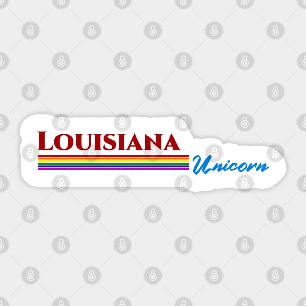 Louisiana Unicorn Gift Sticker by Easy On Me